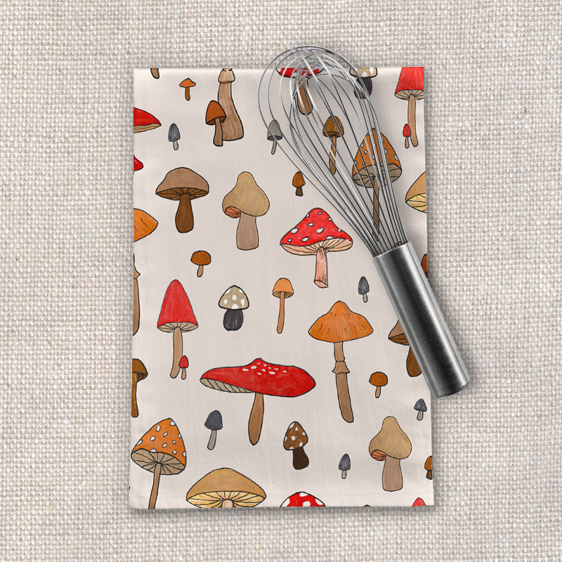 Mushroom Tea Towel 