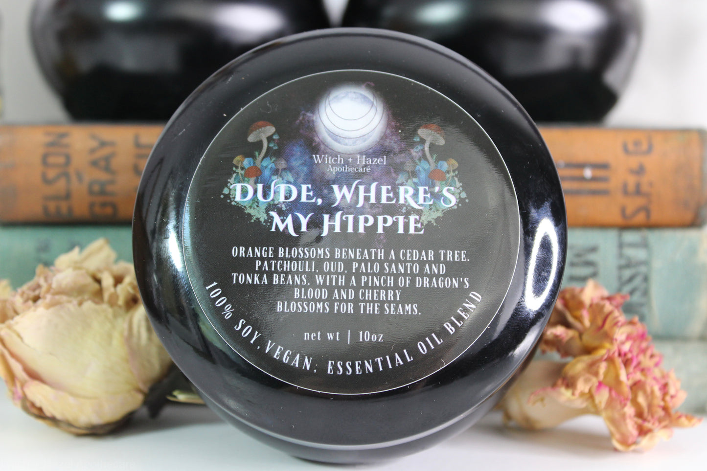 Dude, Where's My Hippie. Ethical, Sustainable, Vegan Candle.