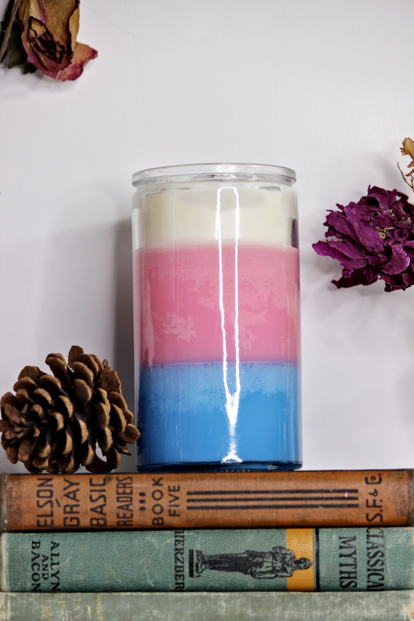 Trans 🏳️‍⚧️Pride Layered Candle. Ethical, Vegan, Sustainable