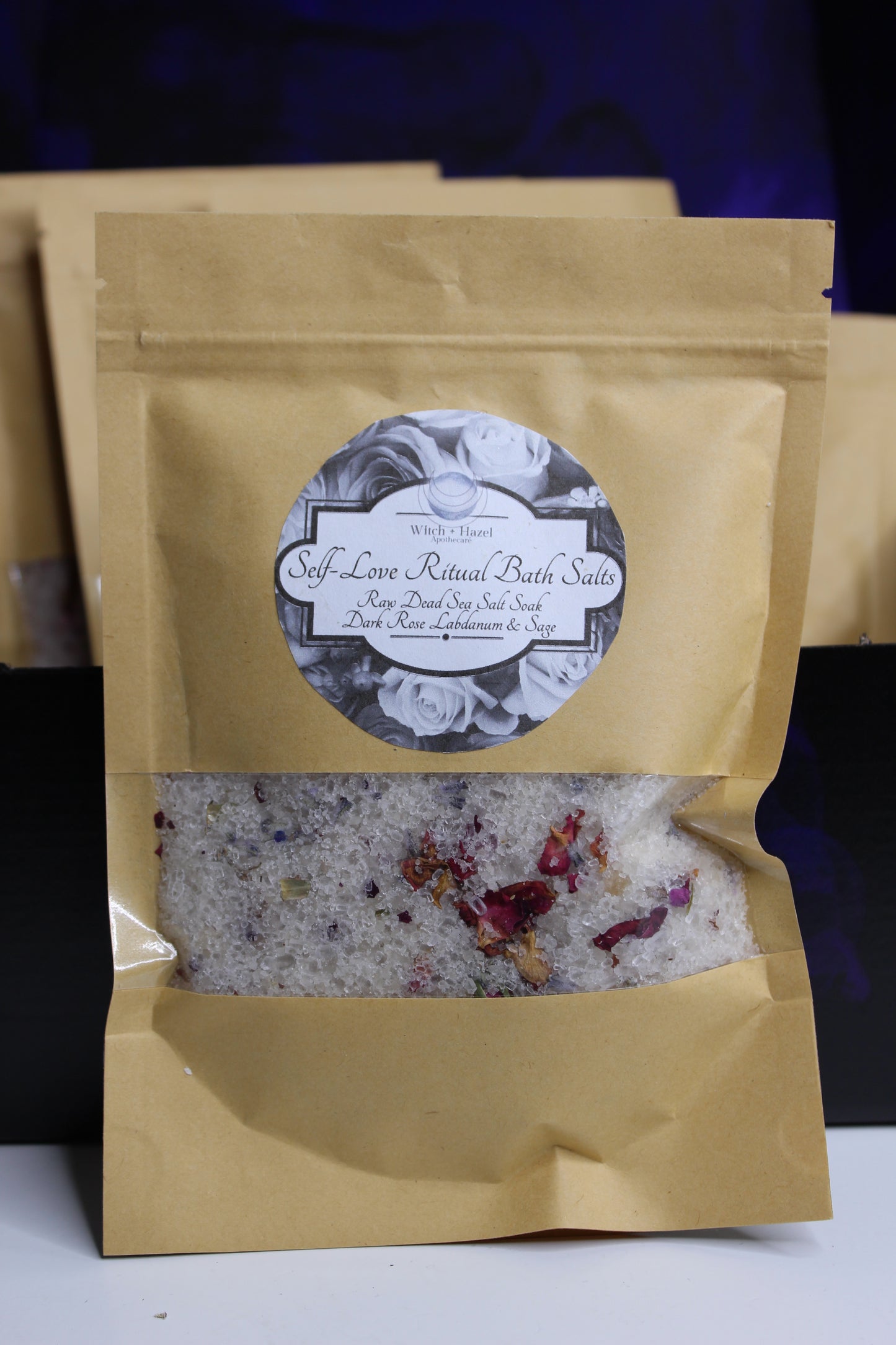 Raw Dead Sea, Rose and Sage Luxury Bath Salts