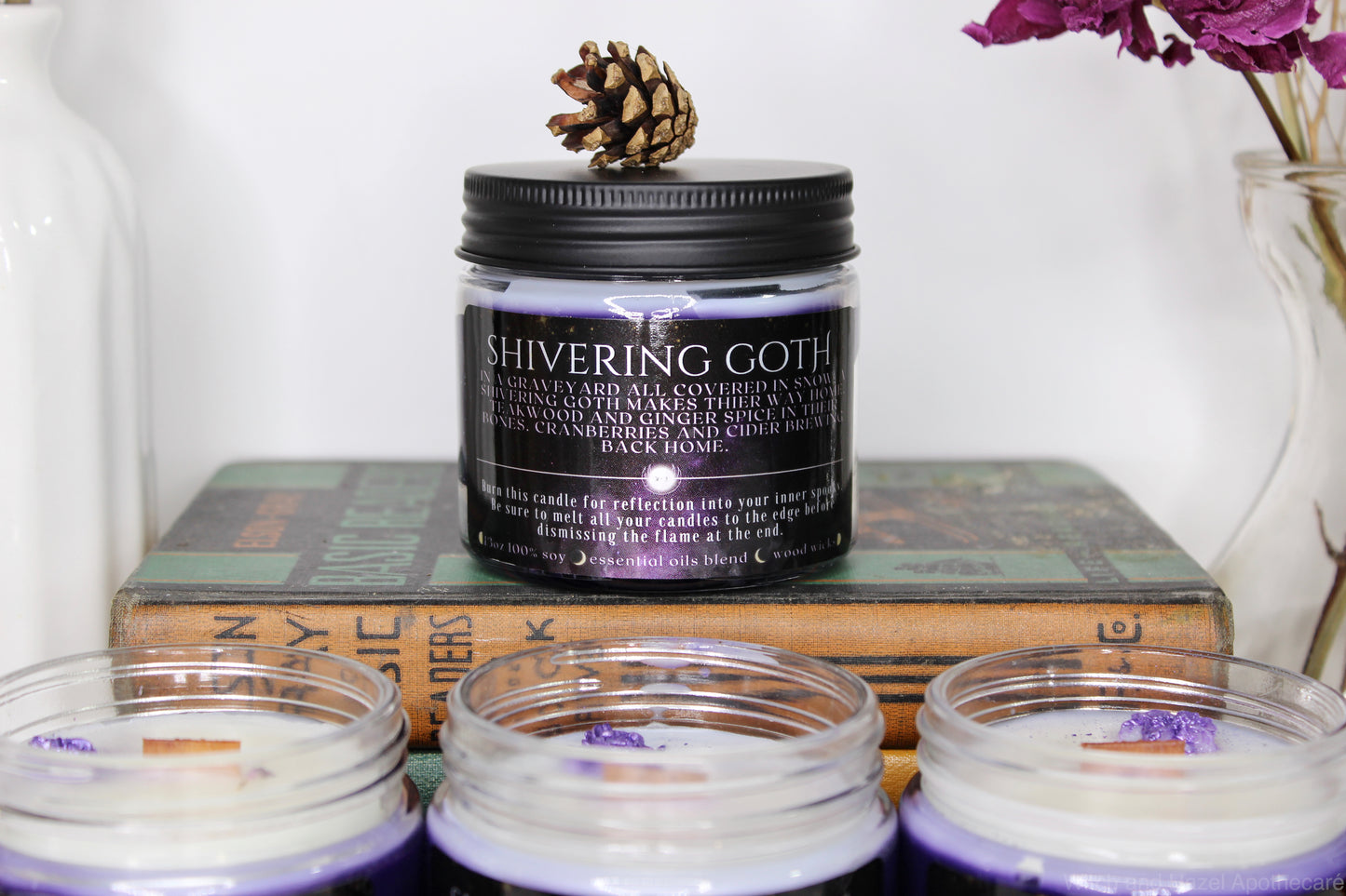 Shivering Goth (Teakwood, Ginger and Cider Candle). Ethical, Sustainable, Vegan.