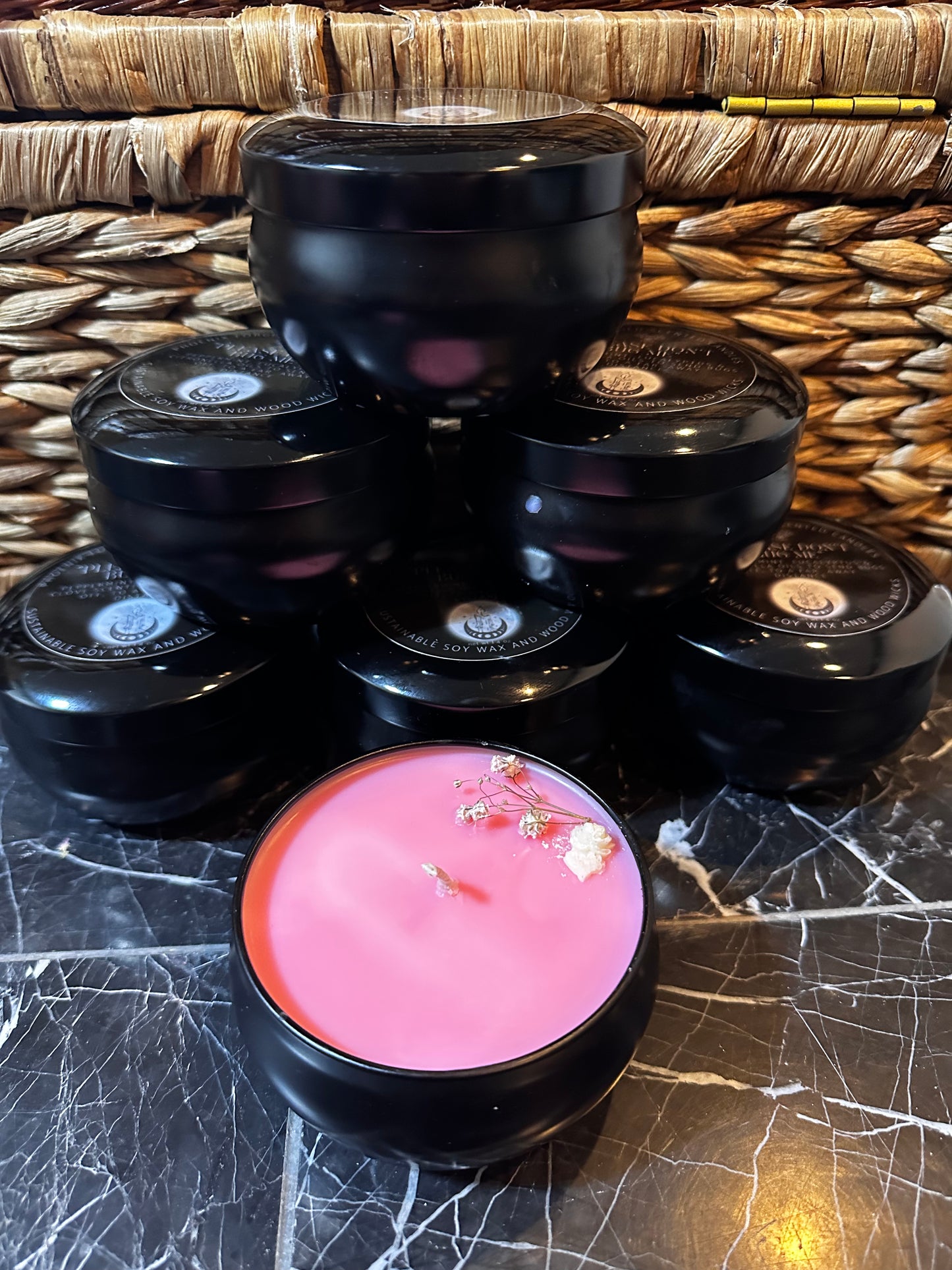 Please Don't Bug Me. Citronella Peppermint Candle