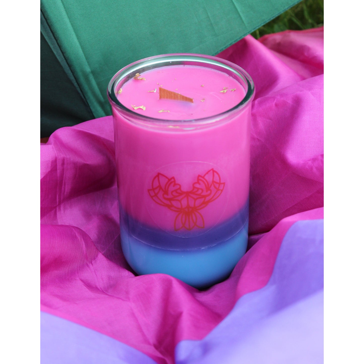 Bisexual Pride Candle. Ethical, Vegan +  Sustainable.