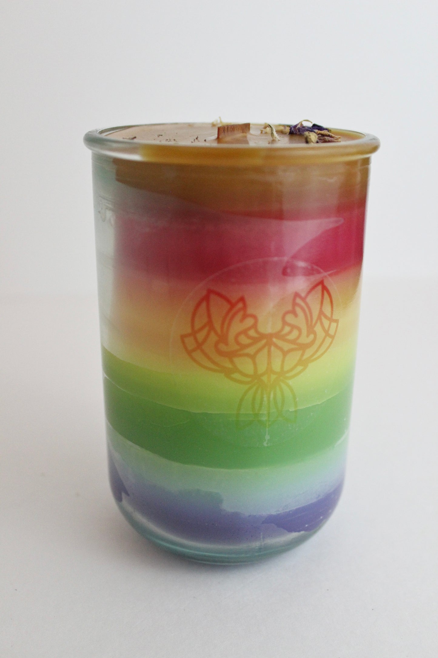 Progress Pride Rainbow Candle. Ethical, Sustainable, Vegan.