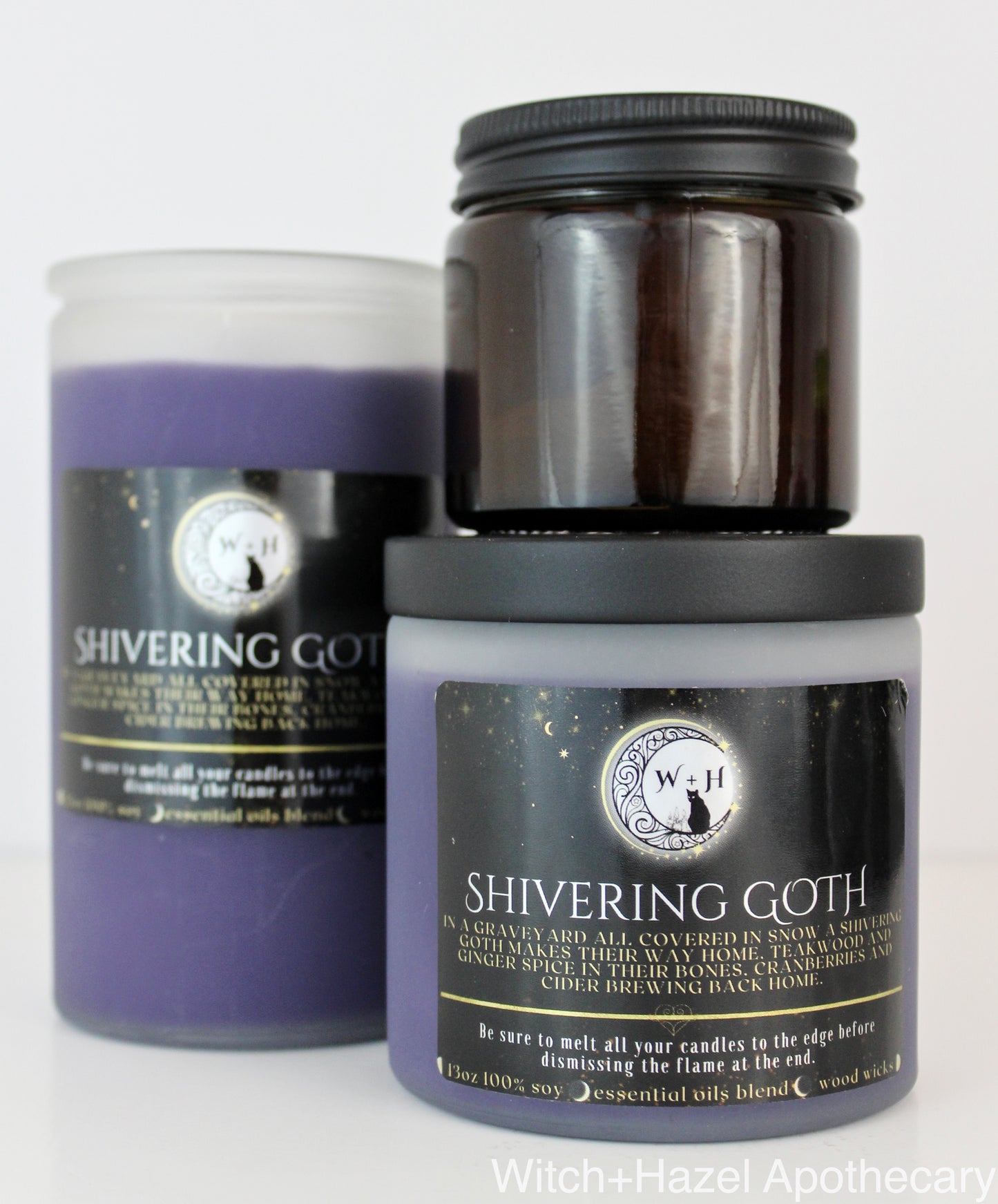 Shivering Goth (Teakwood, Ginger and Cider Candle). Ethical, Sustainable, Vegan.