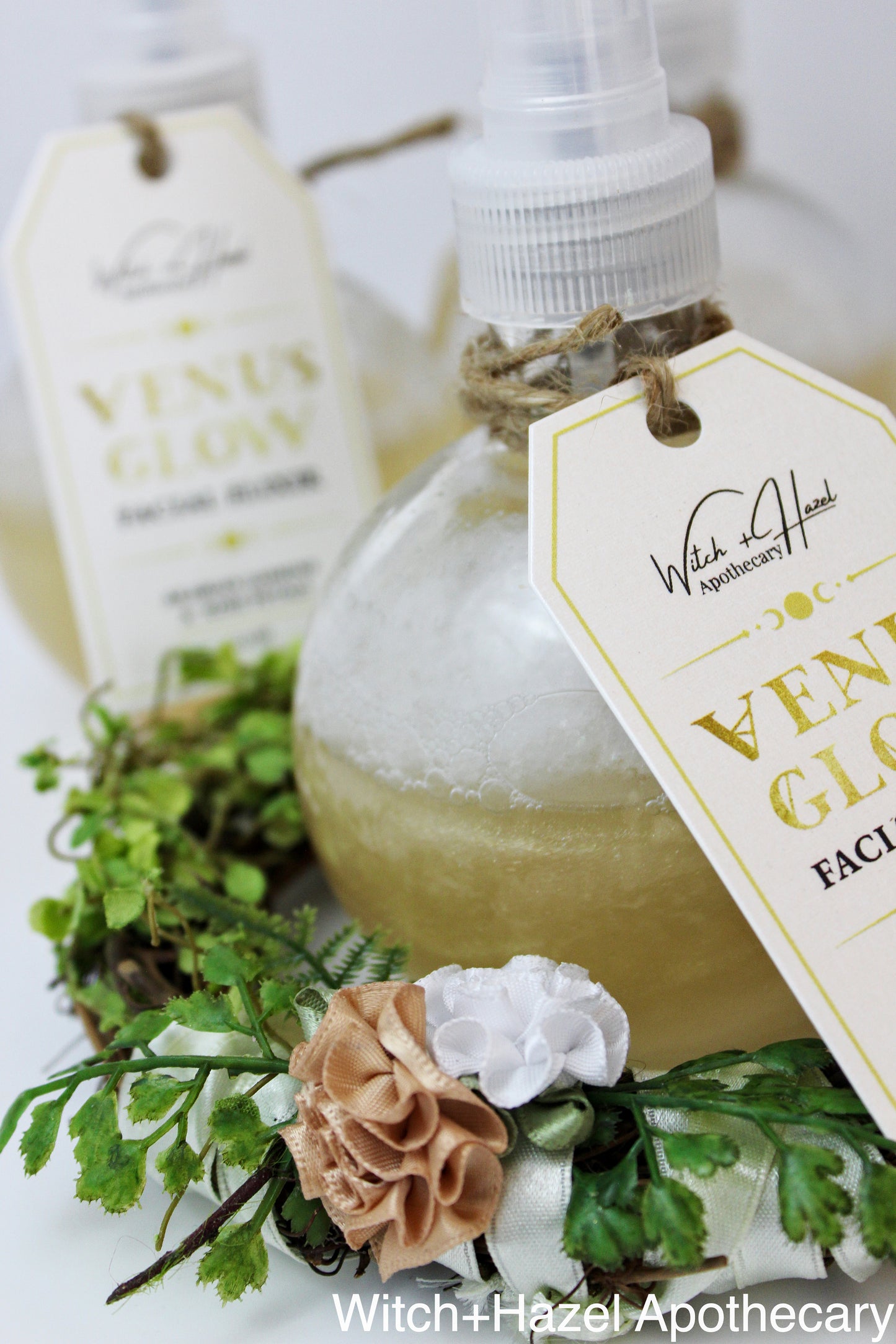 Venus Glow Arabian Jasmine + Rose Petals Facial Elixir. All natural + Eco-friendly, Phoenix Forgery