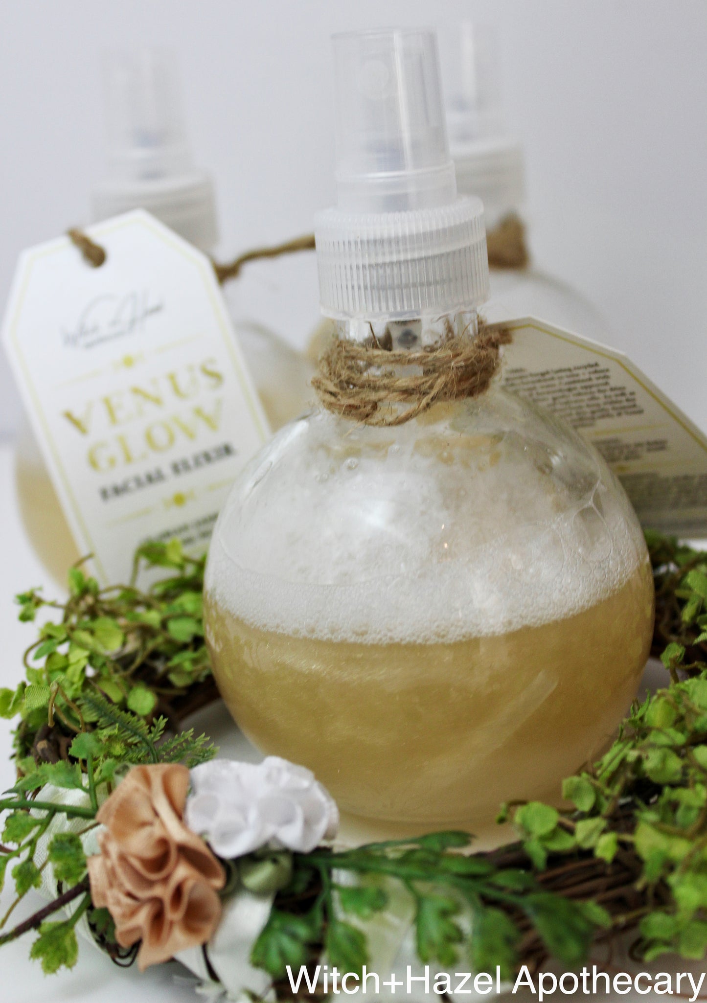 Venus Glow Arabian Jasmine + Rose Petals Facial Elixir. All natural + Eco-friendly, Phoenix Forgery