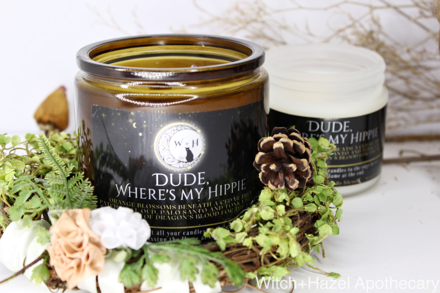 Dude, Where's My Hippie. Ethical, Sustainable, Vegan Candle.