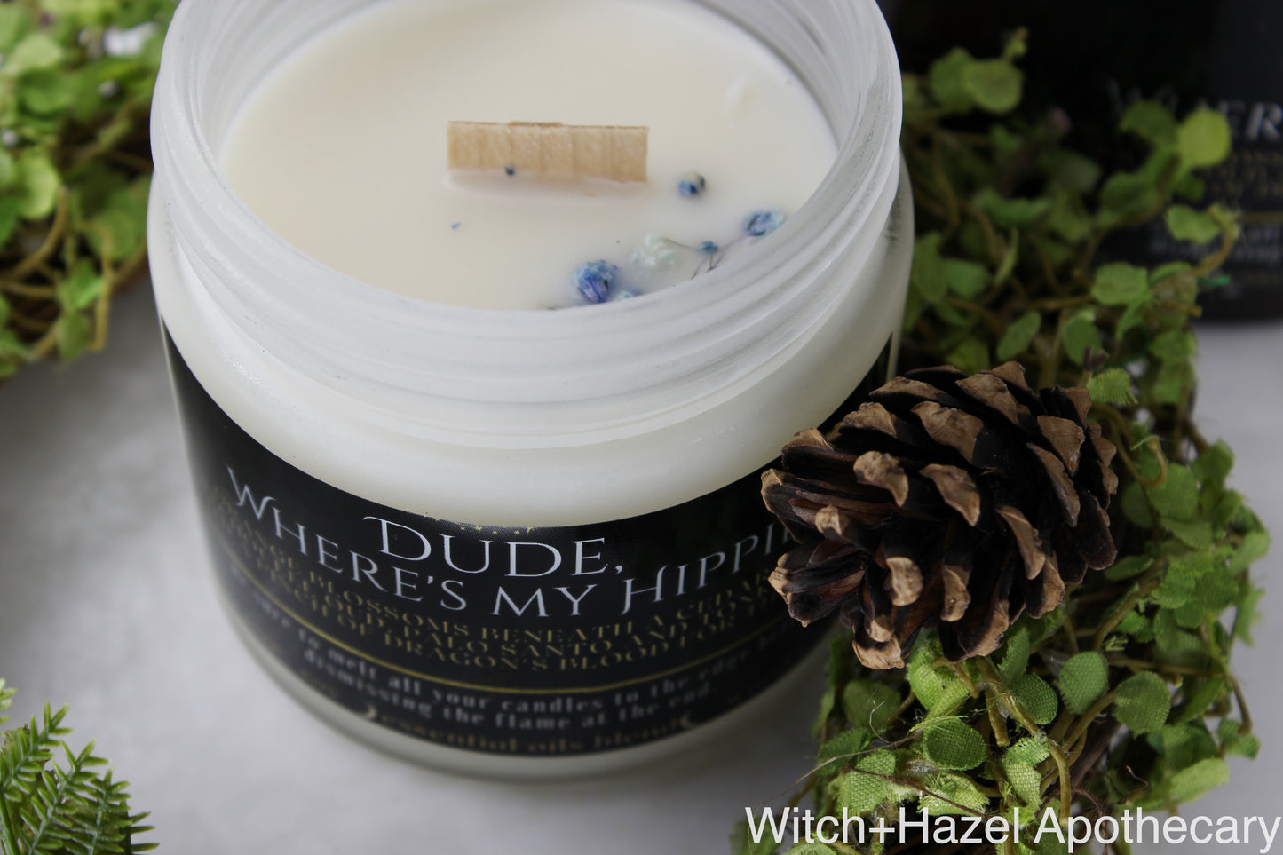 Dude, Where's My Hippie. Ethical, Sustainable, Vegan Candle.