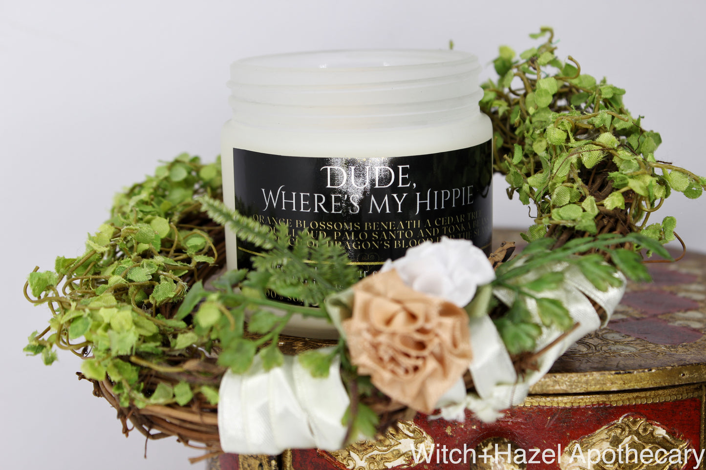 Dude, Where's My Hippie. Ethical, Sustainable, Vegan Candle.