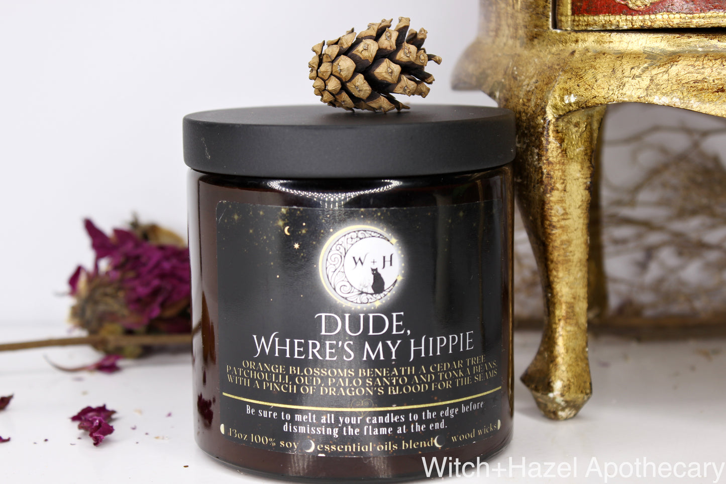 Dude, Where's My Hippie. Ethical, Sustainable, Vegan Candle.