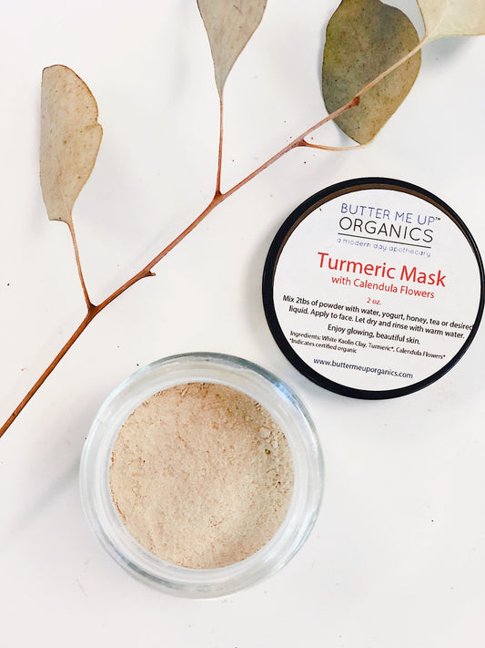 Turmeric + Kaolin Clay Mask with Calendula Flowers