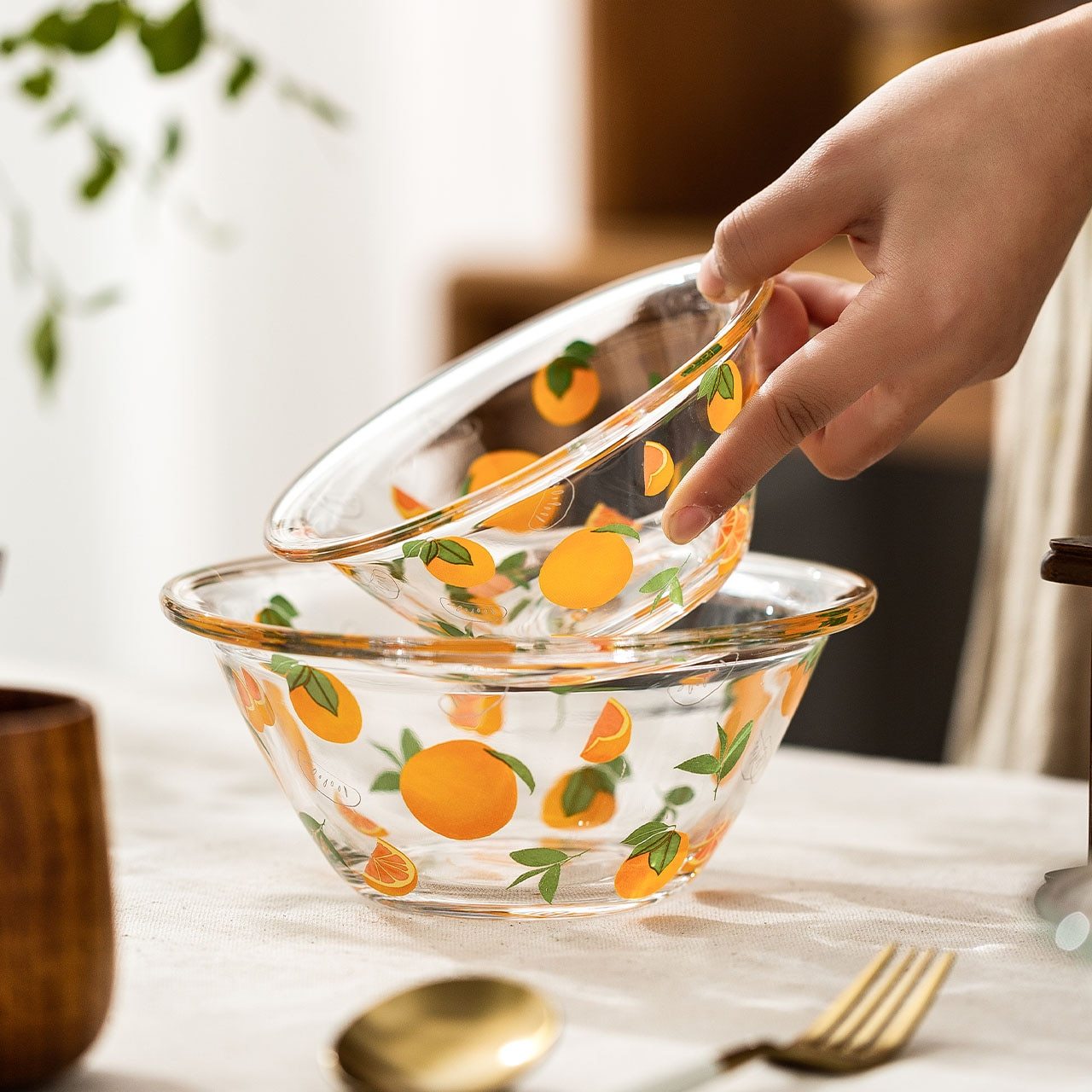 Mushroom Glass Bowl Set